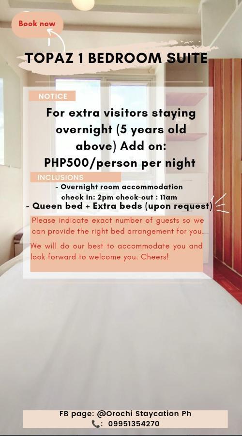 Topaz 1 Bedroom Suite Orochi Staycation Ph At Centrio Towers Cagayan de Oro Exterior foto